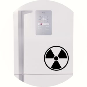 Adesivo de Casa Símbolo de Radiação Nuclear