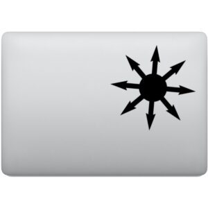 Adesivo de Notebook Estrela Símbolo do Caos