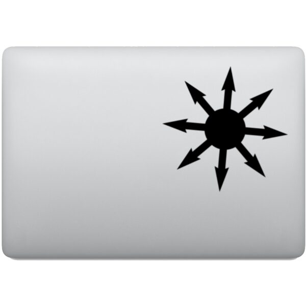 Adesivo de Notebook Estrela Símbolo do Caos
