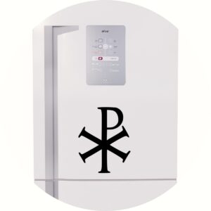 Adesivo de Casa Chi Rho Cristão
