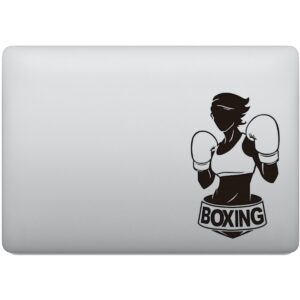 Adesivo de Notebook Luta Boxe Feminino