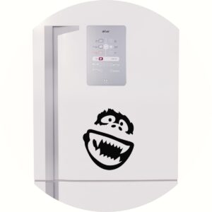 Adesivo de Casa Rosto Yeti Sorrindo
