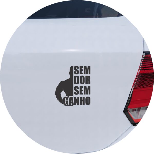 Adesivo de Carro Musculação Sem Dor Sem Ganho