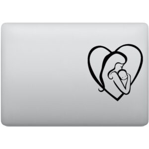 Adesivo de Notebook Mãe e Bebê Amor de Mãe