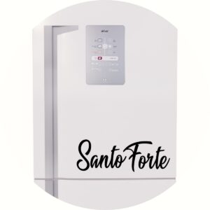Adesivo de Casa Frase Santo Forte