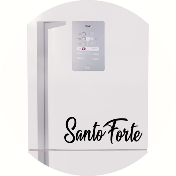 Adesivo de Casa Frase Santo Forte