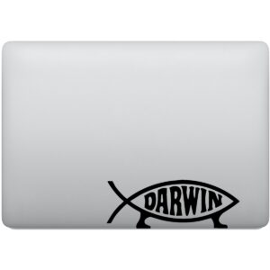Adesivo de Notebook Darwin Peixe Com Pés