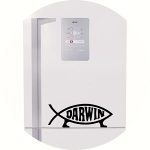 Adesivo de Casa Evolução Darwin Peixe