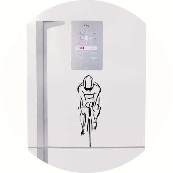 Adesivo de Casa Ciclista Pedalando em Bike Speed