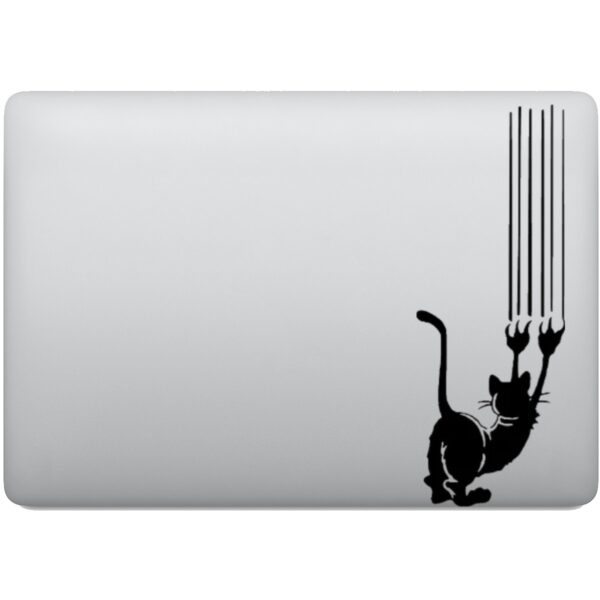 Adesivo de Notebook Gato Arranhando