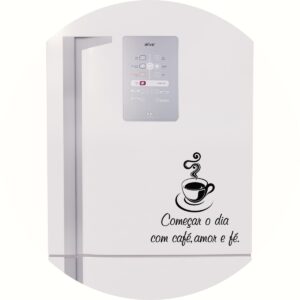 Adesivo de Casa Começar o dia com café