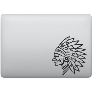 Adesivo de Notebook Índio de Cocar