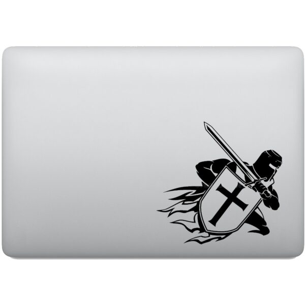 Adesivo de Notebook Guerreiro Templário Cristão