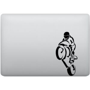 Adesivo de Notebook Empinando a Moto
