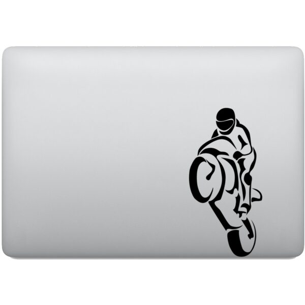 Adesivo de Notebook Empinando a Moto