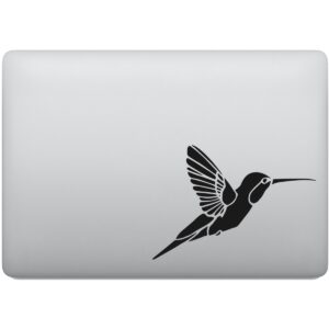 Adesivo de Notebook Pássaro Beija-flor na Flor