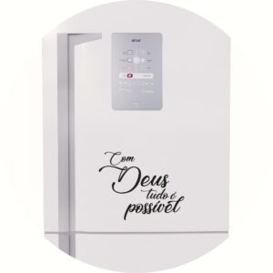 Adesivo de Casa Com Deus Tudo é Possível