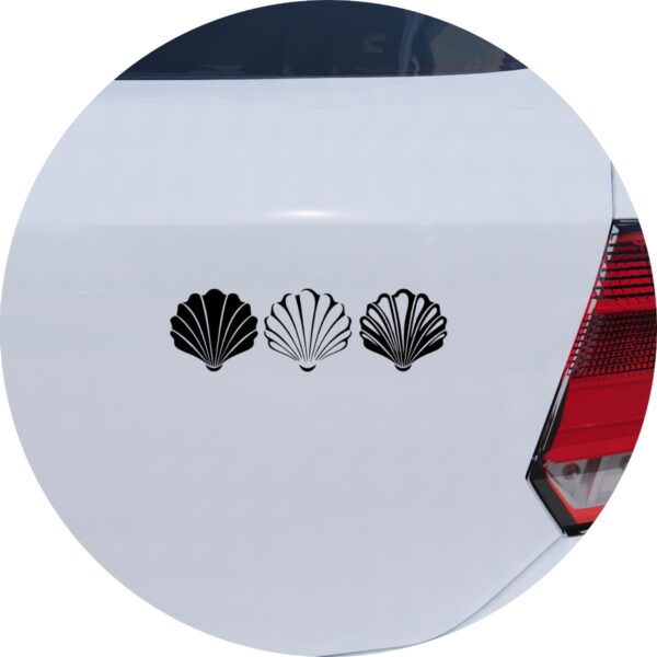 Adesivo de Carro Conchas de Praia Marítimas