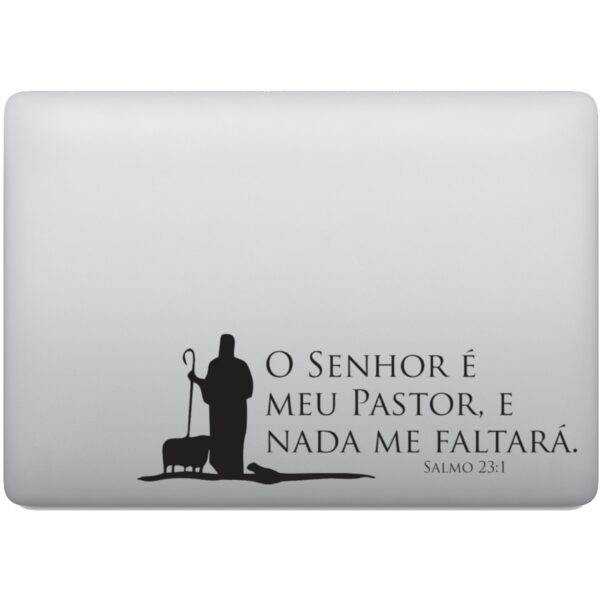 Adesivo de Notebook O senhor é meu pastor Salmo 23