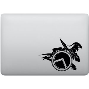 Adesivo de Notebook Guerreiro Espartano Lutando