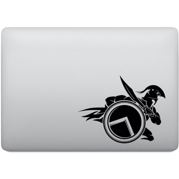 Adesivo de Notebook Guerreiro Espartano Lutando