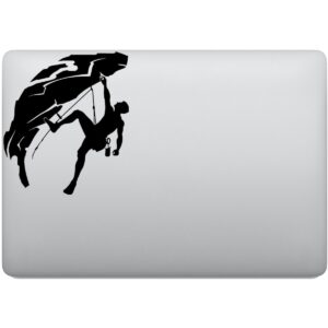 Adesivo de Notebook Homem Praticando Escalada Rapel