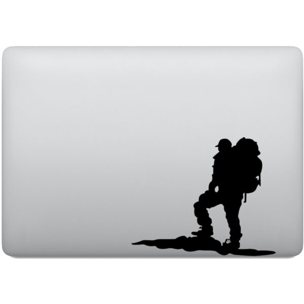 Adesivo de Notebook Homem Praticando Trekking
