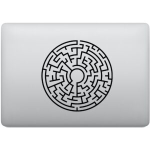Adesivo de Notebook Enigma Labirinto Circular