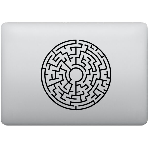 Adesivo de Notebook Enigma Labirinto Circular