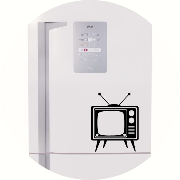 Adesivo de Casa Televisão de Tubo Retro
