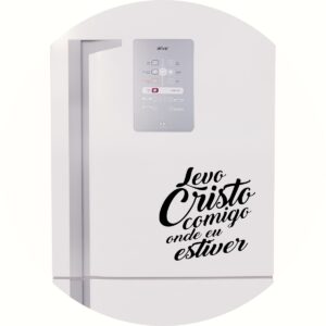 Adesivo de Casa Levo Cristo Comigo Onde Eu Estiver