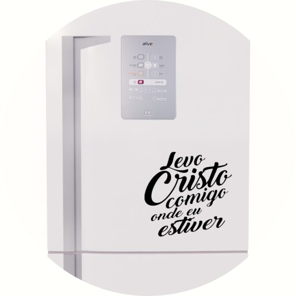Adesivo de Casa Levo Cristo Comigo Onde Eu Estiver