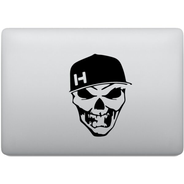 Adesivo de Notebook Caveira de Boné