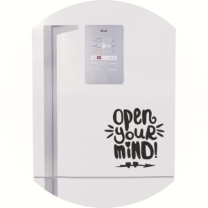 Adesivo de Casa Frase Open Your Mind!