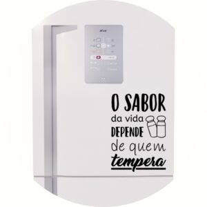 Adesivo de Casa Frase O Sabor da Vida