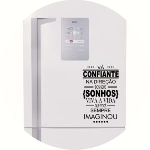 Adesivo de Casa Frase Vá Confiante