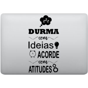 Adesivo de Notebook Durma Com Idéias