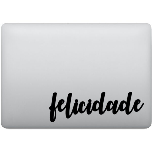 Adesivo de Notebook Felicidade