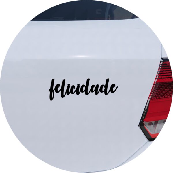 Adesivo de Carro Felicidade