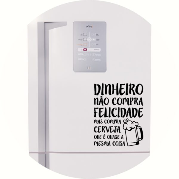 Adesivo de Casa Dinheiro Não Compra Felicidade