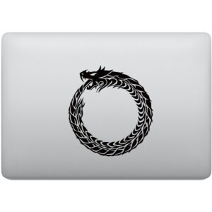 Adesivo de Notebook Dragão Místico Ouroboros