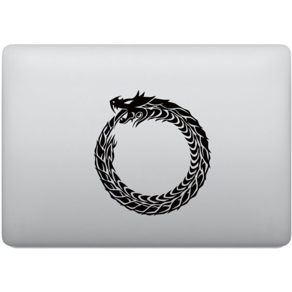 Adesivo de Notebook Dragão Místico Ouroboros
