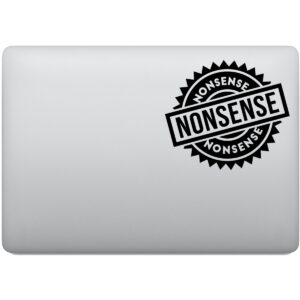 Adesivo de Notebook Selo Nonsense - Absurdo