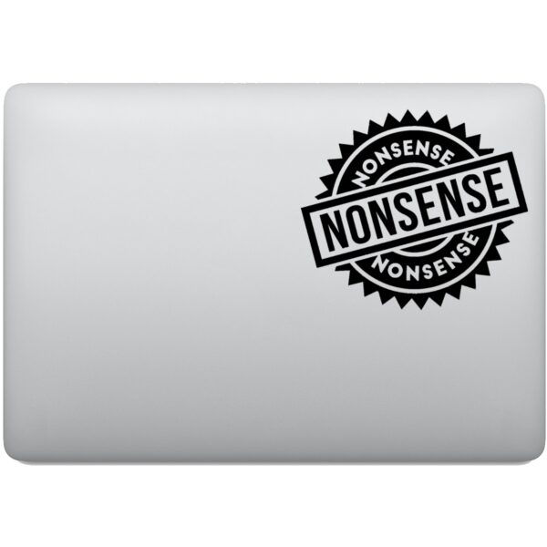 Adesivo de Notebook Selo Nonsense - Absurdo