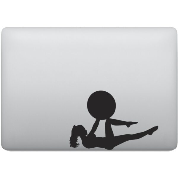 Adesivo de Notebook Pilates Com Bola
