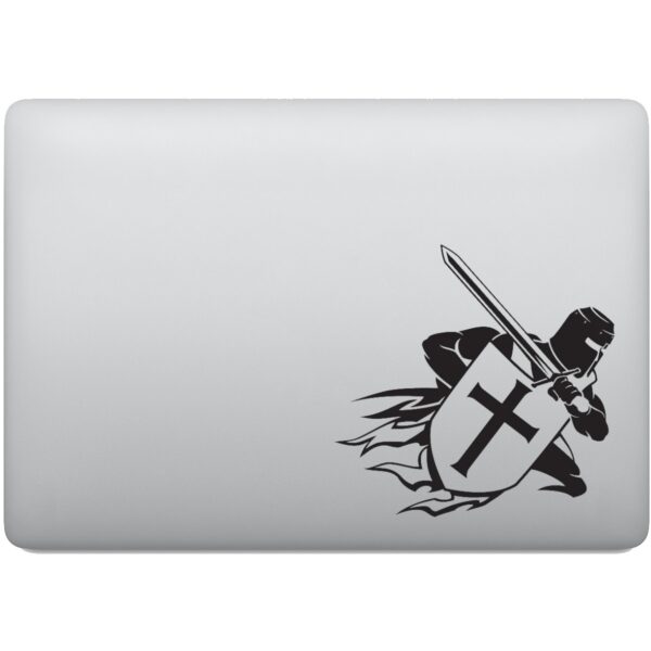 Adesivo de Notebook Cavaleiro Cruzado Medieval