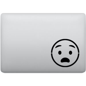 Adesivo de Notebook Emoji Susto Espanto