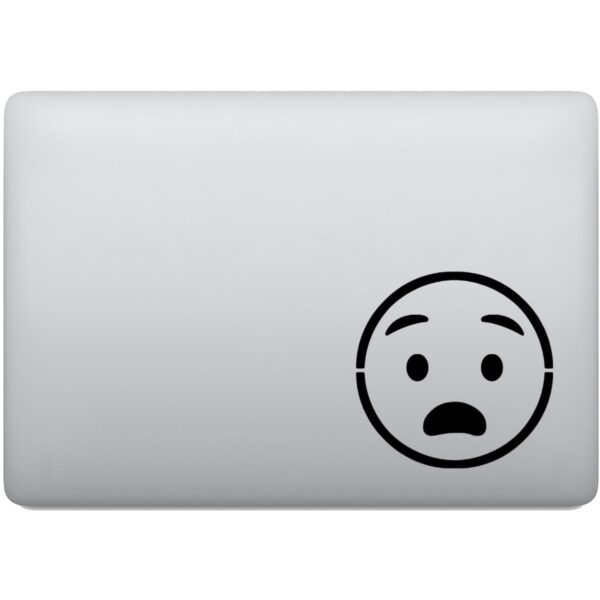 Adesivo de Notebook Emoji Susto Espanto