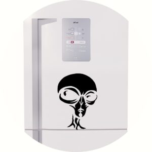 Adesivo de Casa ET Alien Cabeça Grey