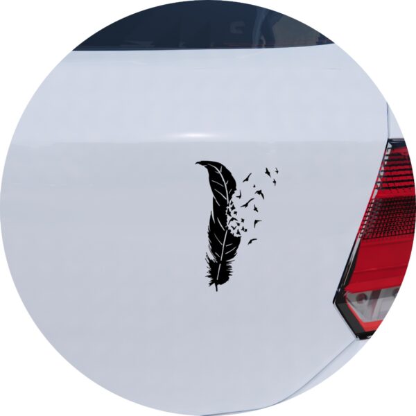 Adesivo de Carro Caneta Pena de Pássaros